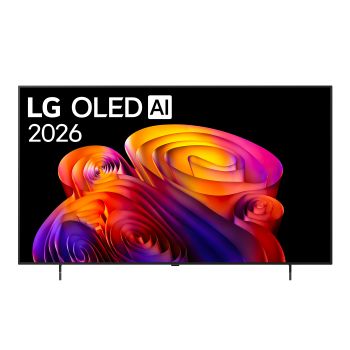 Vista frontale di TV 65 pollici LG OLED AI B6E 4K Smart TV 2026 OLED65B6ELC